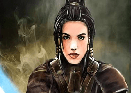 Fan art of Bastila Shan, included with the epub copy of the story I have